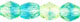 Firepolish 4mm: Green/Blue