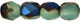 Firepolish 4mm: Iris Blue - Milky Dark Peridot