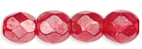 Fire-Polish 4mm : Luster - Ruby