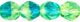 Firepolish 6mm: Green/Blue