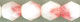 Firepolish 6mm : Rose/Milky White