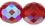 Firepolish 12mm - AB: Siam Ruby