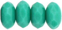 Gem-Cut Rondelle 7 x 5mm : Turquoise
