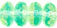 Gemstone Donut 7/5mm: Green/Blue