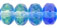 Gemstone Donut 7/5mm: Blue/Light Green