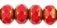 Gemstone Donut 7/5mm: Copper - Opaque Red