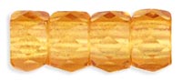 Faceted Crow Beads 6 x 4mm (2.5mm hole) : Topaz