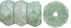Fire-Polish 6 x 3mm - Rondelle : Luster - Stone Green