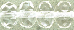 Gem-Cut Rondelle 9 x 6mm : Crystal