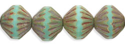 Fluted Fire-Polish 9mm : Opaque Turquoise - Picasso