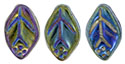 Leaves 12/7mm: Iris - Green