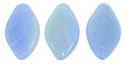 Leaves 12/7mm : Opaque Lt. Blue/Spring Green