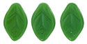 Leaves 12/7mm : Green Turquoise