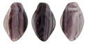 Leaves 12/7mm : HurriCane Glass - Crystal/Amethyst/White
