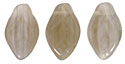 Leaves 12/7mm : HurriCane Glass - Lt. Smoke/White