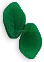 Leaves 14/9mm : Milky Emerald