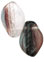 Leaves 14/9mm : HurriCane Glass - Crystal/Amethyst/Mint