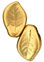 Leaves 14/9mm : Matte Metallic Flax
