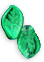 Leaves 14/9mm : Coated - Metallic Green