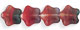Stars 8mm : HurriCane Glass - Crystal/Red/Blue/Teal