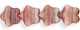 Stars 8mm : HurriCane Glass - Ruby/Sandstone