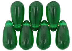 Tear Drops 10 x 5mm : Green Emerald