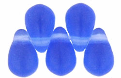 Tear Drops 6 x 4mm : Matte - Sapphire