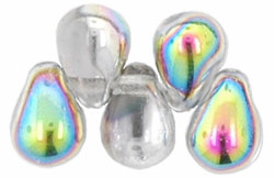 Tear Drops 6 x 4mm : Crystal - Vitral