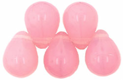 Lg. Tear Drops 8 x 6mm : Milky Pink