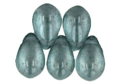 Lg. Tear Drops 9 x 6mm : Luster - Transparent Blue