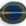 Oval Window Beads 14 x 12mm : Montana Blue/Black Diamond