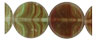 Polished Dime Beads 10mm : HurriCane Glass - Sundew
