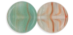 Dime Beads 8 x 3mm : HurriCane Glass - Esplanade