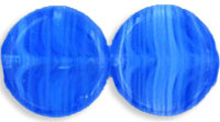Dime Beads 8 x 3mm : HurriCane Glass - Deep Blue