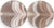 Polished Dime Beads 8/3 mm : HurriCane Glass - Smoke Stack