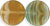 Polished Dime Beads 8/3 mm : HurriCane Glass - Yerba Mate