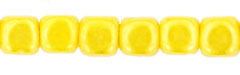 Cubes - 4mm : Luster - Opaque Yellow