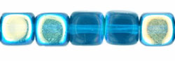 Cubes - 6 x 5mm : Capri Blue AB