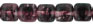 Cubes - 6/8mm : HurriCane Glass -  Striped Amethyst