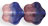 Flowers 12/12 : HurriCane Glass - Amethyst/Cobalt