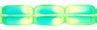 Polished Rectangles 8/12mm: Green/Blue
