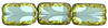 Polished Rectangles 8/12mm : Capri Blue/White - Picasso