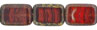 Polished Rectangles 8/12mm : HurriCane Glass - Rustic Canyon