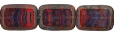 Polished Rectangles 12 x 8mm : HurriCane Glass - Rustic High Desert Sunset