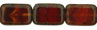 Polished Rectangles 8/12mm : HurriCane Glass - Rustic Sunfire