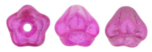Baby Bell Flowers 6 x 4mm : Coated - Satin Magenta