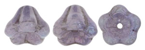 Bell Flowers 8 x 6mm : Luster - Opaque Amethyst
