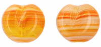 Fruit Beads - Flat : HurriCane Glass - Marigold Blossom