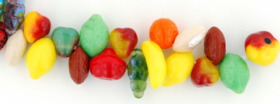 Fruit Beads - 3D : Strung Mix