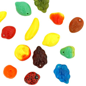 Fruit Beads - 3D : Loose Mix